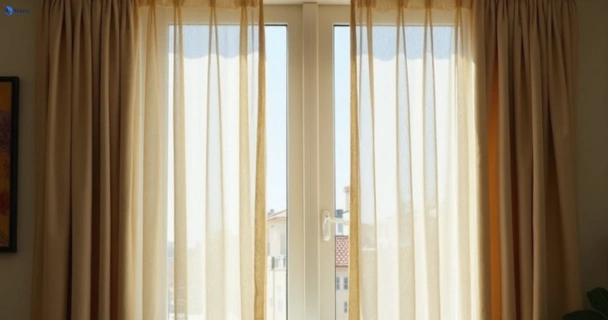 Dull dusty drapes in jacana-vic before professional cleaning